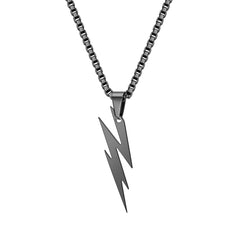 Personality Lightning Necklace Geometric Necklace for Men