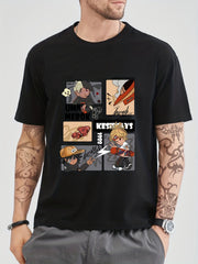 Skater Boy Print Men's Graphic T-shirt