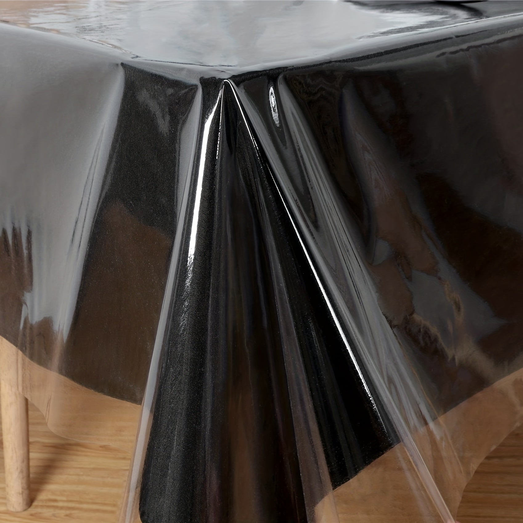 1pc Poly Square Tablecloth Desk Blotter PVC Clear Table Protector Cover