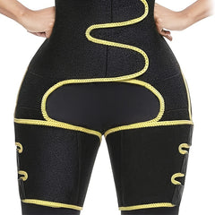 Sweat Waist Support Belt & Thigh Trimmer Body Shaper