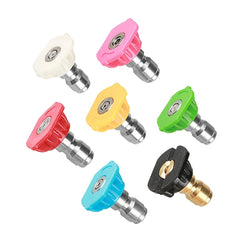 7pcs Pressure Washer Accessories Kit with Spray Nozzle Tips Coupler