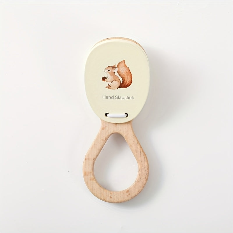 Wooden Squirrel Grip Toy for Young Kids