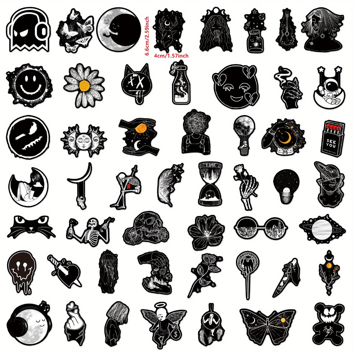 50pcs Graffiti Sticker Decals for Speakers Motorcycles Skateboards Phone