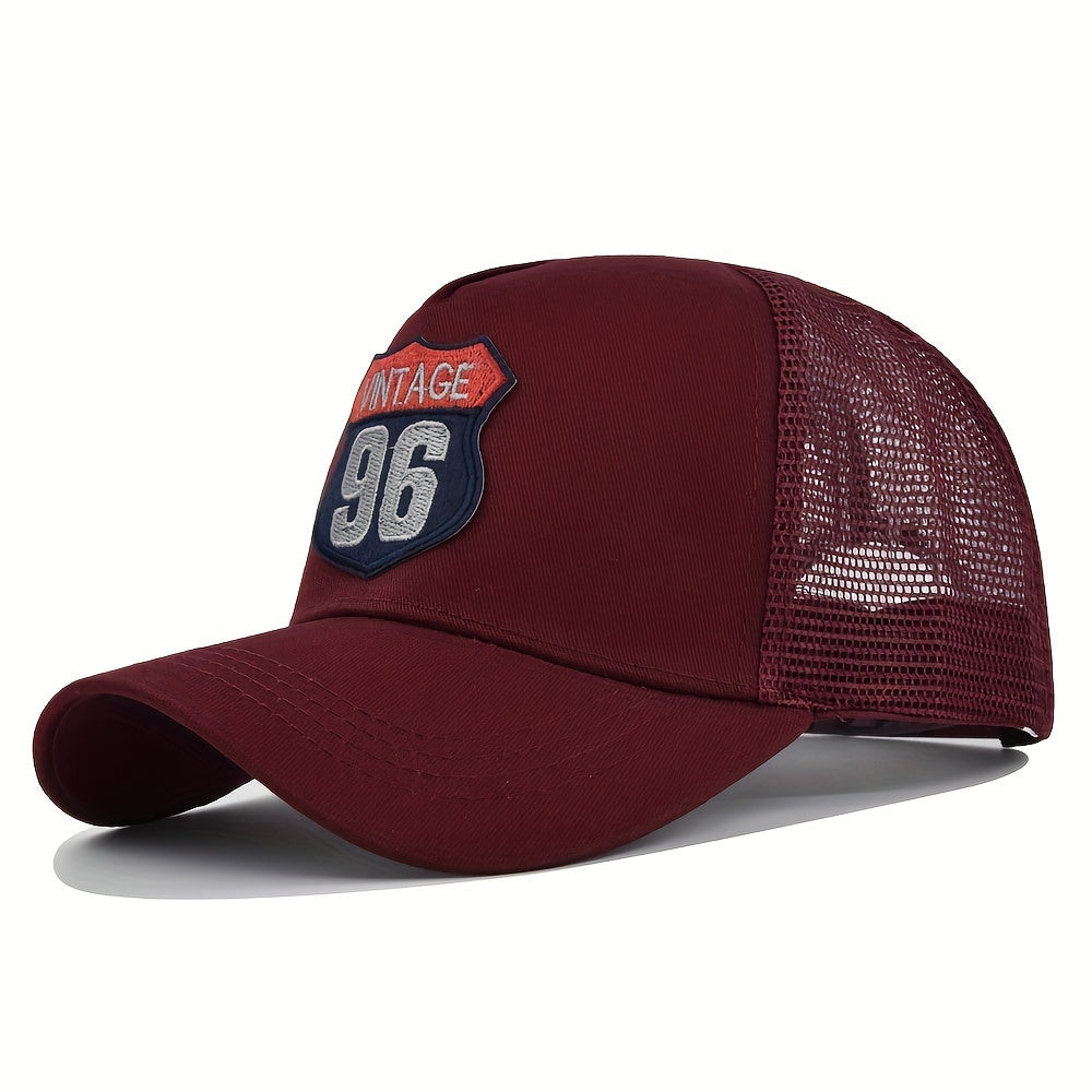 Casual Duck Embroidered Baseball Cap Mesh Sun Visor