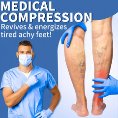 4 Pairs Thigh High Copper Sports Compression Socks For Women Men 15-25 Mmhg