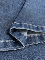 Washed Ripped High Rise Flared Leg Jeans