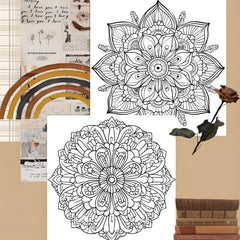 Deluxe Mandala Coloring Book for Adults, 24 Pages, Ideal Gift for Holidays