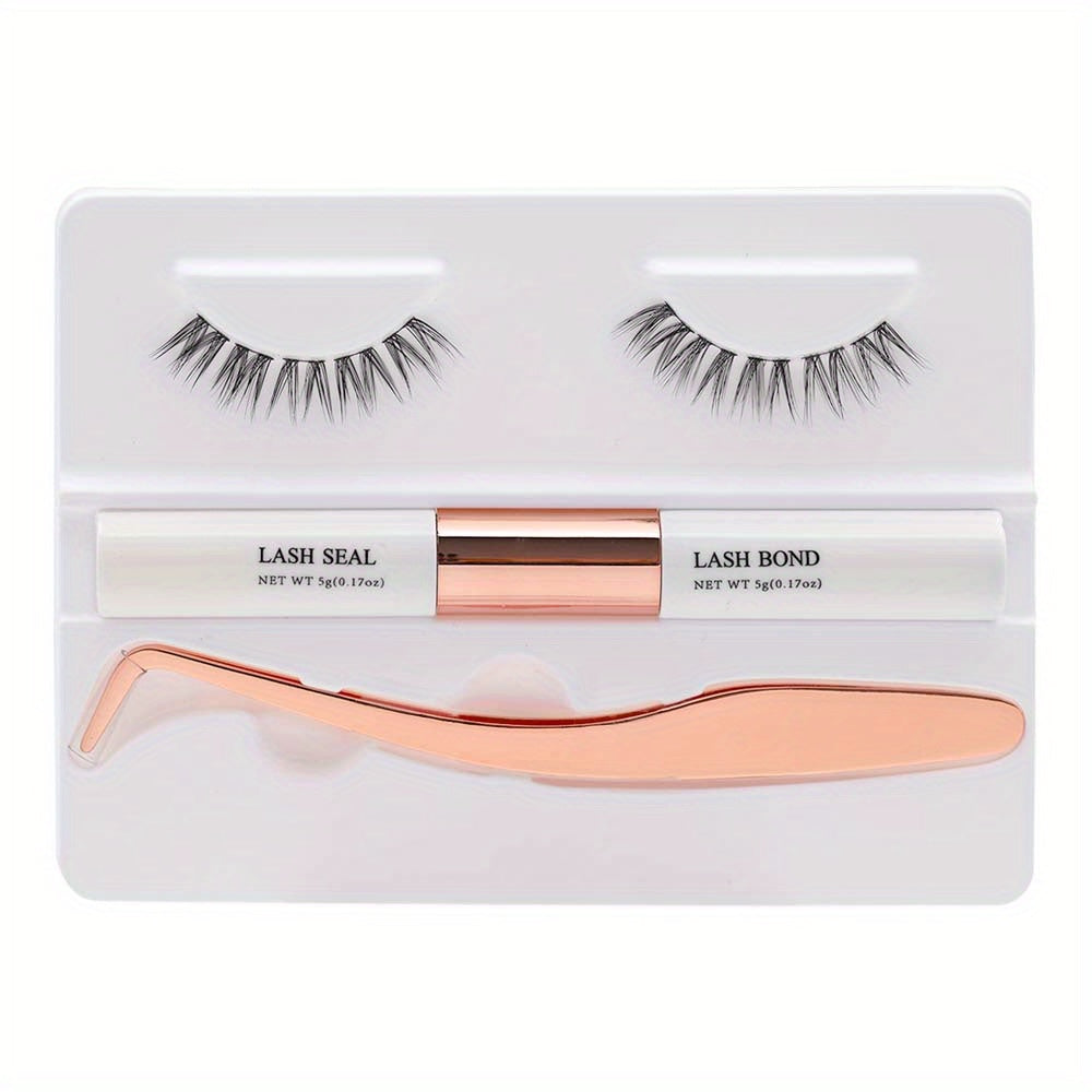 DIY Eyelash Extension Kit with 5 Clusters and Eye Glue
