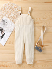 Girls Casual Vintage Bib Pants for Summer