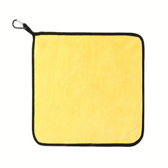 Coral Velvet Fishing Towel with Mountaineering Buckle