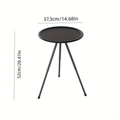 Portable Adjustable Height Round Table for Camping
