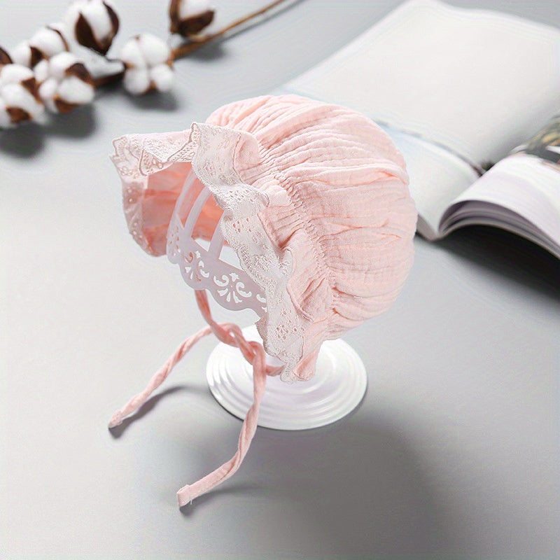 Baby Girl Lace Bonnet Sun Protection Hat