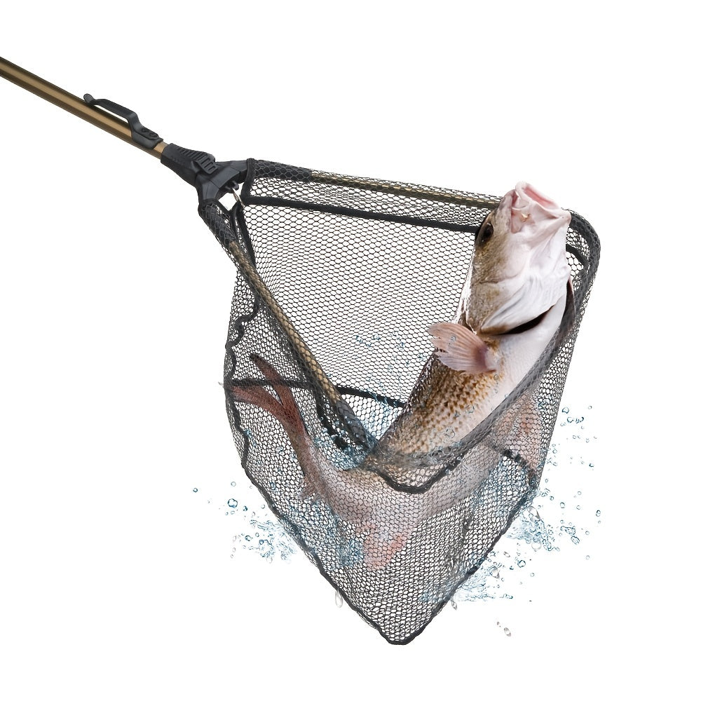 Foldable Fishing Net Telescopic Aluminum Handle 16in Hoop Size
