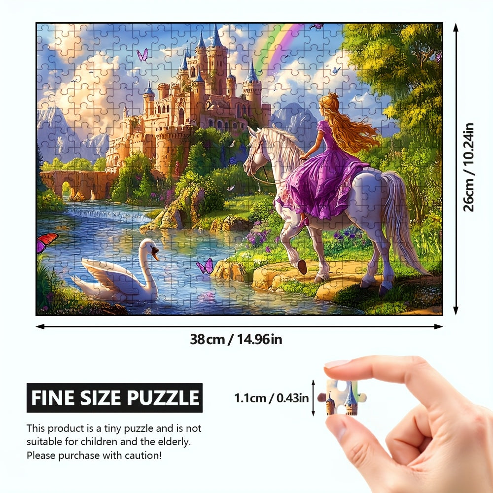 1000pc Expert Jigsaw Puzzle Castle Landscape Princess Horse Swans 14.69x10.24