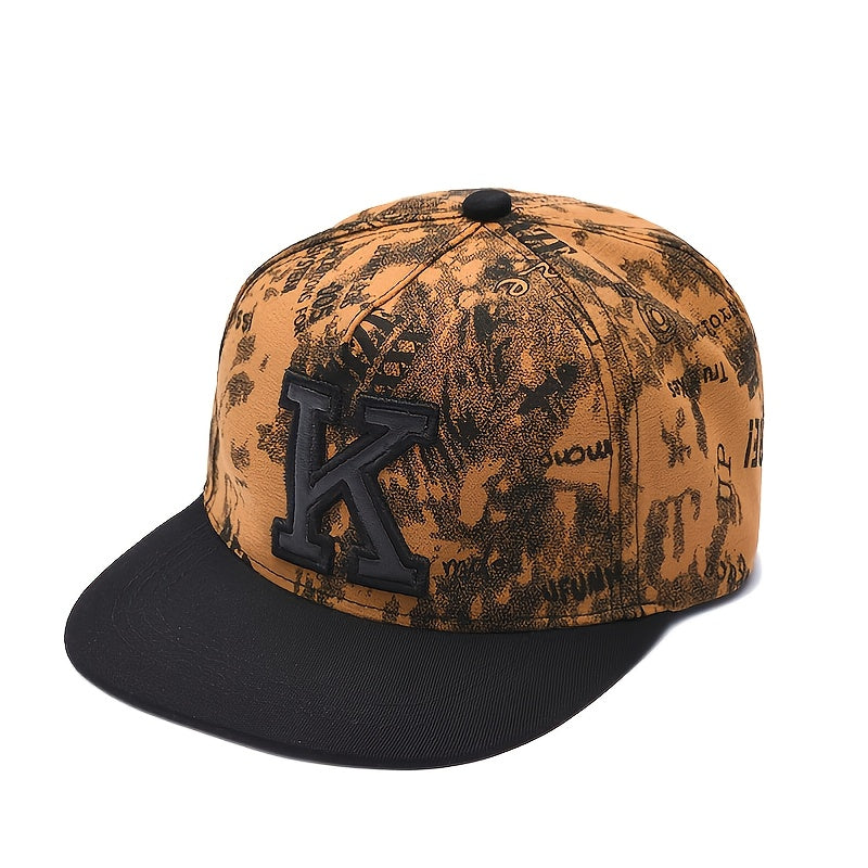 Letter K Snapback Baseball Cap Hip Hop Street