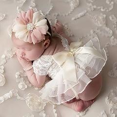 2pcs Newborn Photography Clothes Rabbit Skirt Puffy Skirt Dress Set For Girls