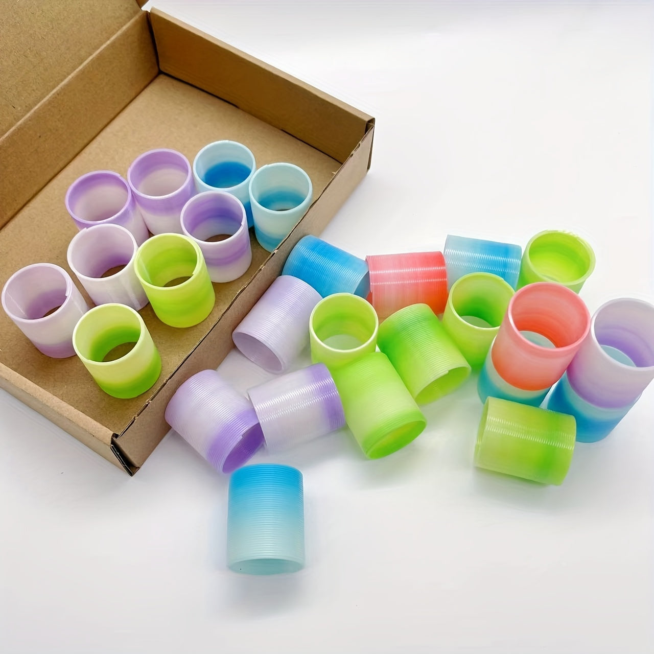 26pcs Gradient Stacked Circles Various Colors Party Carnival Gift Sock
