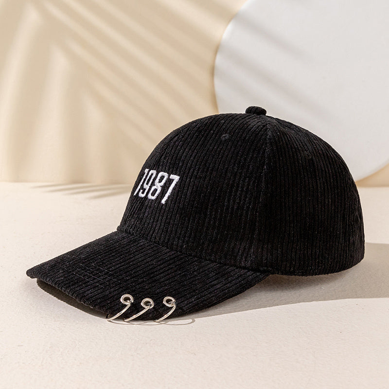 Men's Embroidered 1997 Corduroy Polyester Baseball Cap