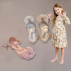 Girls Sandals Summer Kids Princess Shoes With Fancy Bow Ties