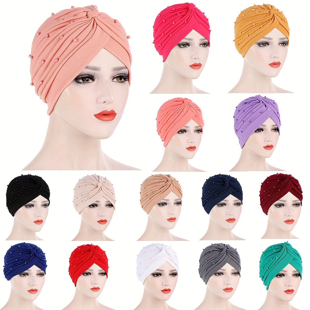 Beads Candy Turban Lightweight Head Scarf Ramadan Head Wrap