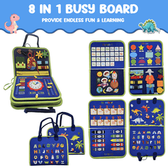 DYZI Busy Board - Sensory Travel Toy - Early Development Toy