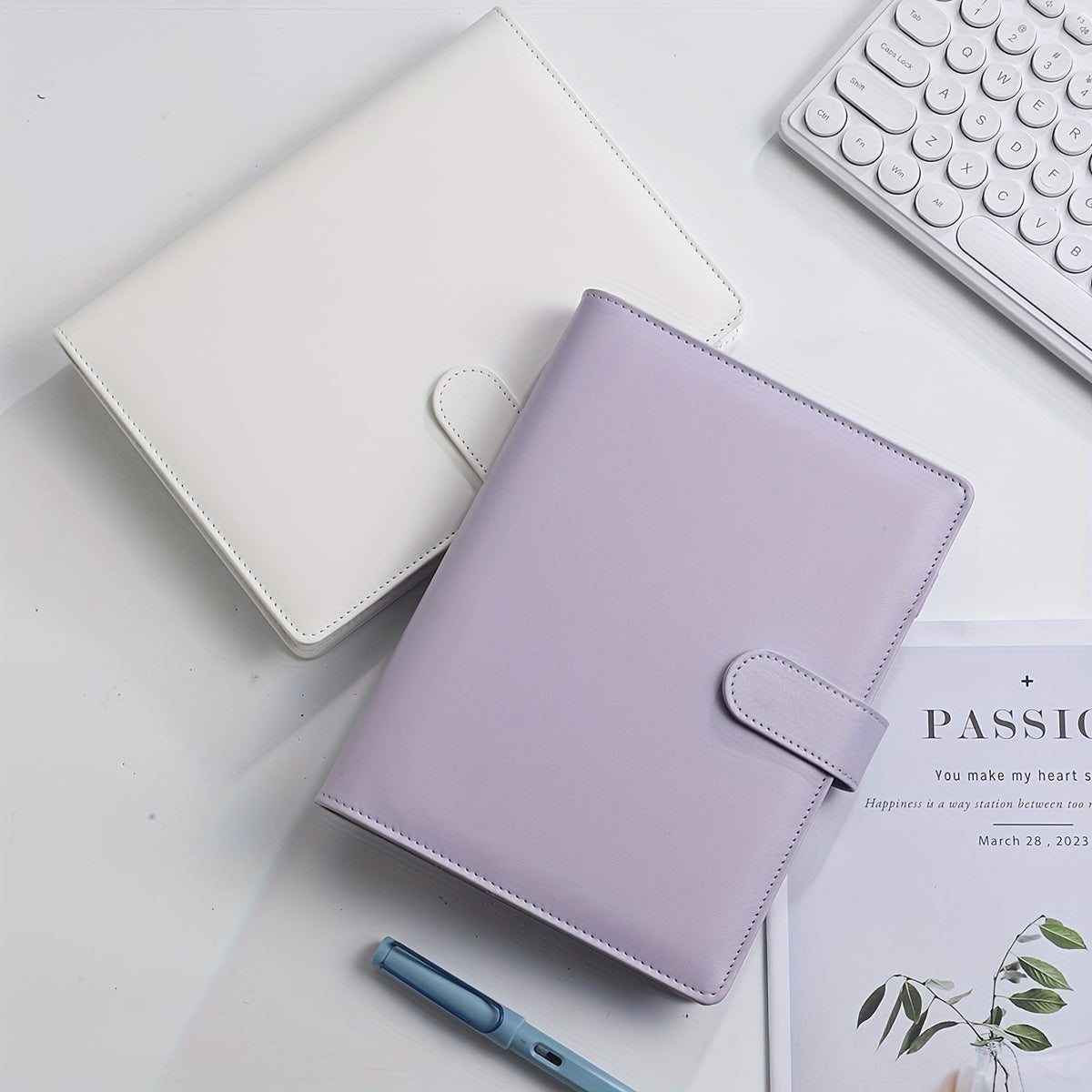 A5 PU Leather Cash Envelope Budget System with 6 Pockets