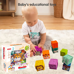 Animal Soft Blocks Stacking Toy for Toddlers - Shape Recognition