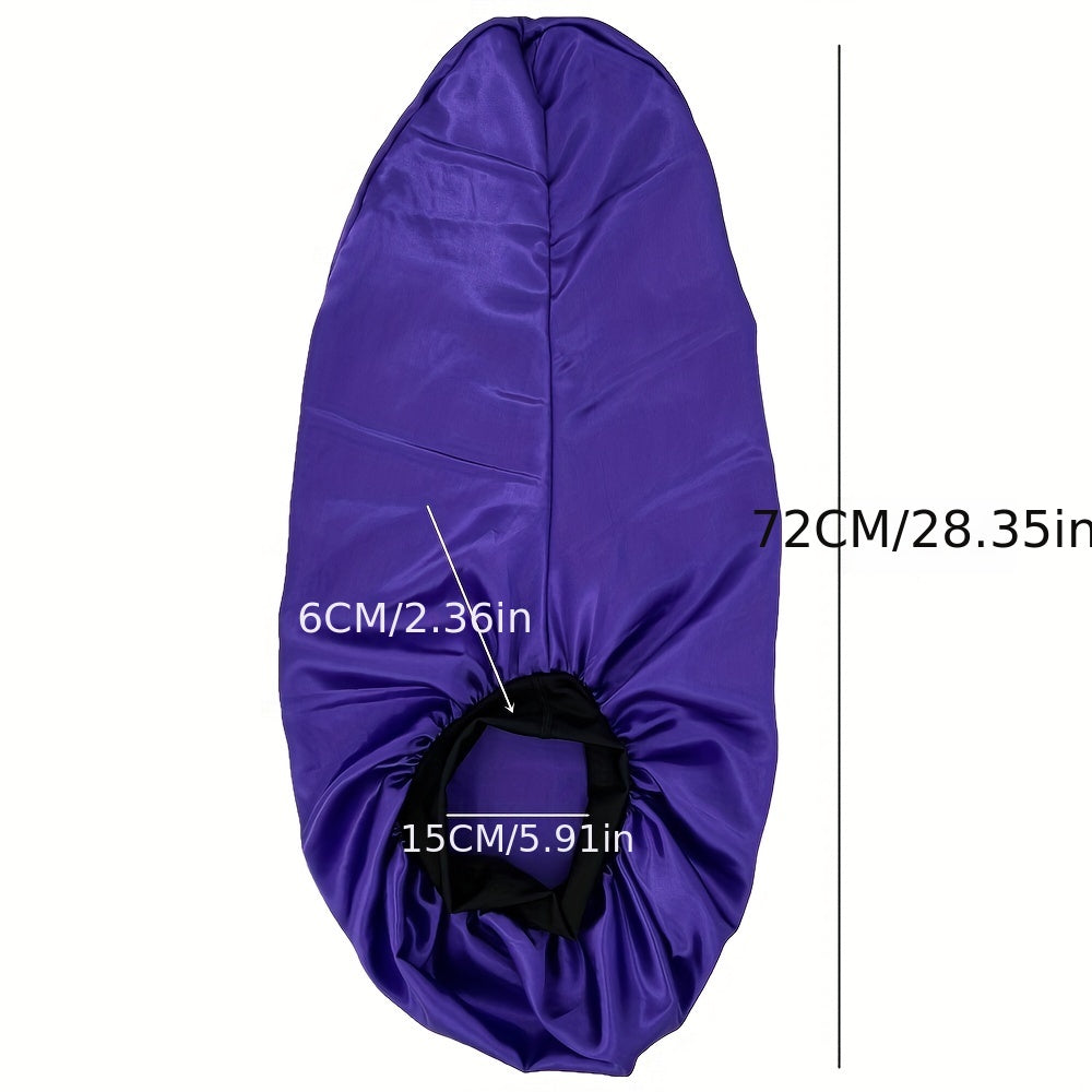 Silky Long Bonnet For Sleeping Solid Night Cap For Women