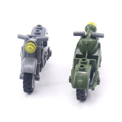 1pc Motorcycle Military Building Block DIY Assembled Toys
