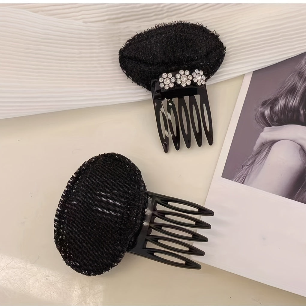 Women's Hair Comb with Cushion for Bangs Styling