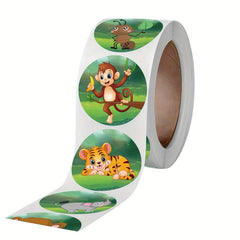 500pcs Zoo Animal Stickers Teacher Aid School Supplies