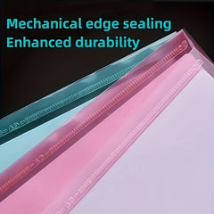 Thickened File Bag A4 Snap Button Transparent Button Bag