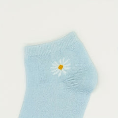 Floral Print Crew Socks for Women, Comfy & Breathable Short Stockings