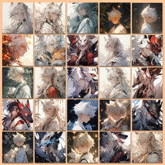 54pcs Fox Youth Stickers for Mobile Phone Case Luggage Notebook Waterproof