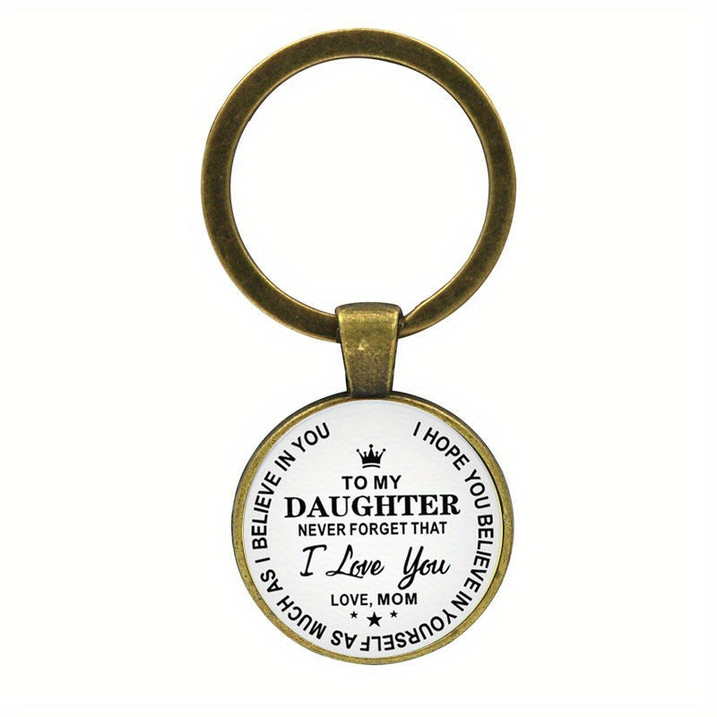 I Love You Son And Daughter Keychain Decoration Wallet Accessories Gift