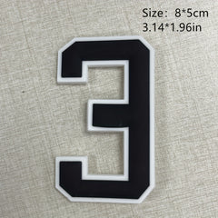 Silicone Number Bag Decor For Tote Bags