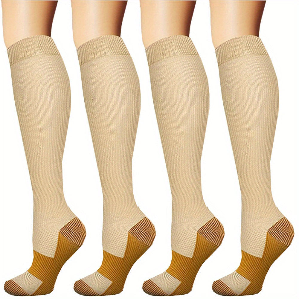 Copper Compression Socks for Circulation Support in Activities