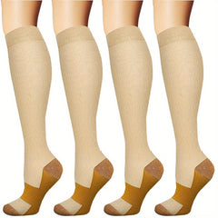 Copper Compression Socks for Circulation Support in Activities