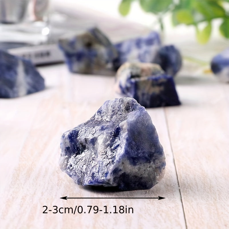 Natural Sodalite Crystal Stone 100-300g Raw Material Gravel Aromatherapy