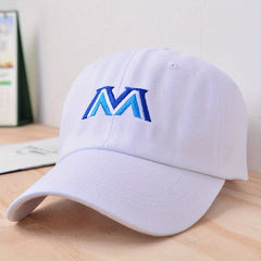 M Embroidery Baseball Cap Solid Casual Dad Hats Unisex
