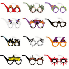 12pcs Girl's Halloween Funny Glasses Photo Props Party Decoration