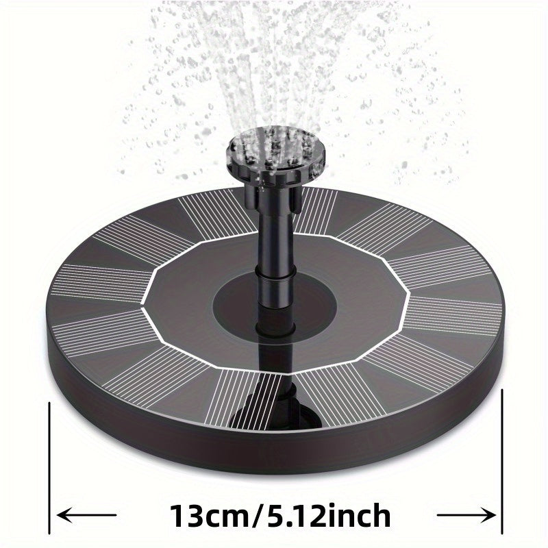 Solar Water Fountain w/ 6 Nozzles & Portable