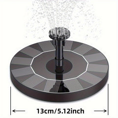 Solar Water Fountain w/ 6 Nozzles & Portable