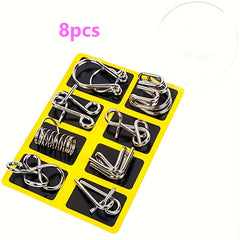 Golden Disassembly Rings Set for Adults & Elderly - Luban Lock Toy