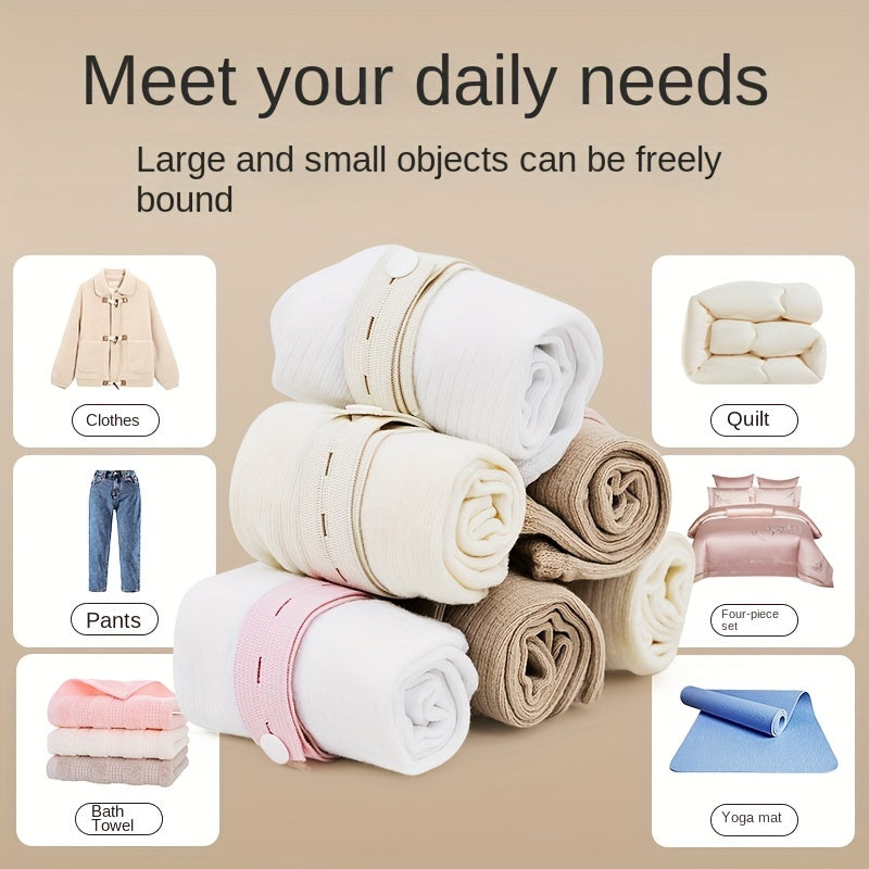 10pcs Polyester Clothing Storage Elastic Bands