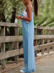 Wide Leg Cami Romper Sleeveless Jumpsuit for Summer