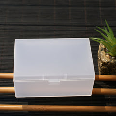 Mini Plastic Translucent Storage Box for Jewelry Dustproof Durable