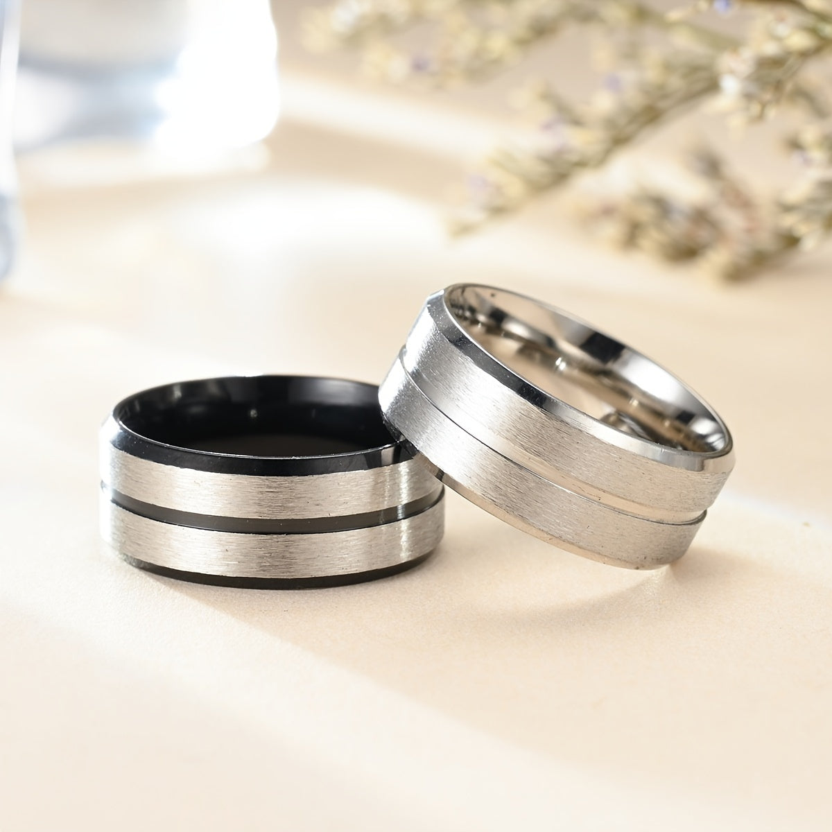 Men's Stainless Steel Ring for Casual Wear