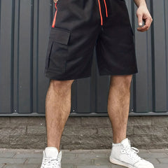 Men's Casual Pocket Waist Drawstring Cargo Shorts For Summer Outdoor Activities