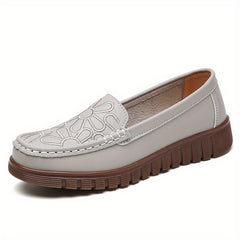 Women's Embroidered Loafers Soft Sole Casual Walking Flats